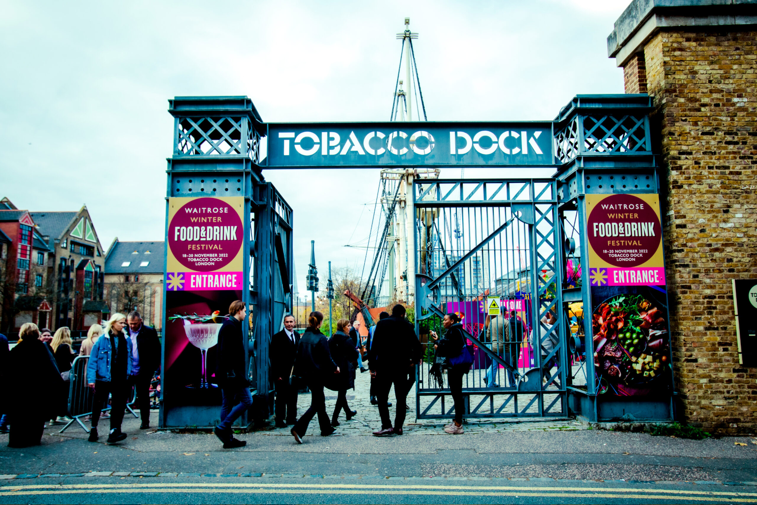 Photo of the entrance to the Waitrose Winter Festival